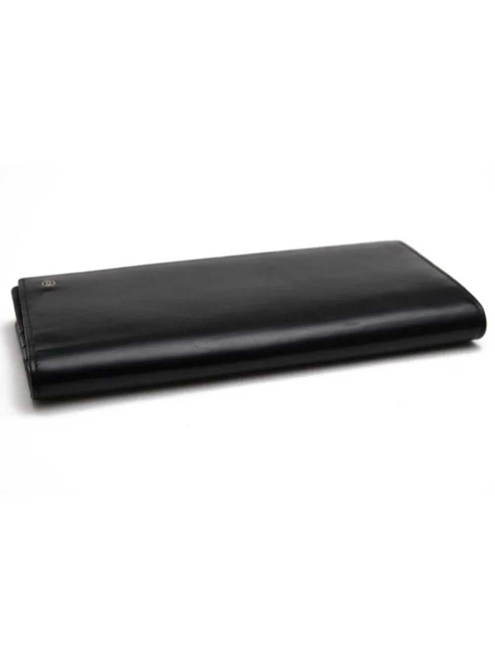 Cartier Wallet Leather Black Pasha Coin Purse Bifold